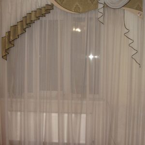 Жорсткий ламбрекен Lumelle Стайл Damask 2м зелений c салатовим (49_8ж)