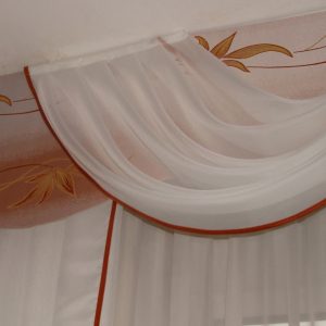 Жорсткий ламбрекен Lumelle Стайл 2м бежевий із золотим (49_9ж)