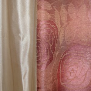 Жорсткий ламбрекен зі шторою Lumelle Rose 250м бежевий з рожевим (71_7ж)