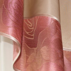 Жорсткий ламбрекен зі шторою Lumelle Rose 250м бежевий з рожевим (71_7ж)