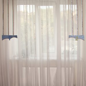 Жорсткий ламбрекен Lumelle Букви 2м блакитний (83_1ж)