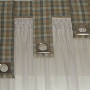 Жорсткий ламбрекен Lumelle Mini 2м оливковий з бежевим (84_1ж)