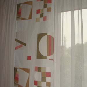 Жорсткий ламбрекен Lumelle Абстракція 2м бежевий (84_2ж)