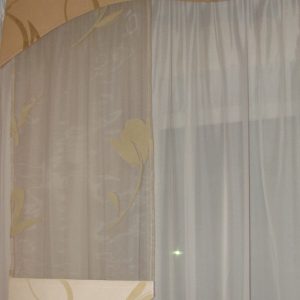 Жорсткий ламбрекен Lumelle Каскад Flowers 2м салатовий (122_8ж)
