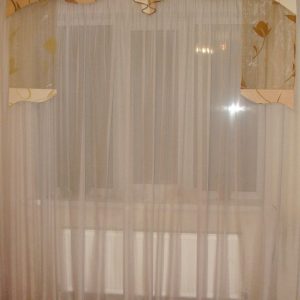 Жорсткий ламбрекен Lumelle Каскад Flowers 2м салатовий (122_8ж)