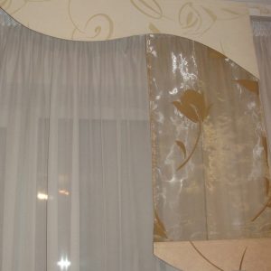 Жорсткий ламбрекен Lumelle Каскад Flowers 2м салатовий (122_8ж)