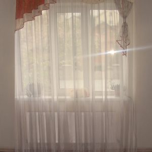 Жорсткий ламбрекен Lumelle Стайл 150см Молочний з теракотовим (122_9ж)