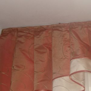 Жорсткий ламбрекен Lumelle Стайл 150см Молочний з теракотовим (122_9ж)