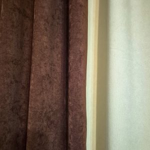 Жорсткий ламбрекен Lumelle Lux 250см з шторою,  шоколадний з молочним (1_3ж)