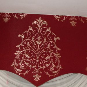 Жорсткий ламбрекен Lumelle Damask  3м Бордовий (140_3ж)