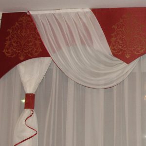 Жорсткий ламбрекен Lumelle Damask  2м Теракотовий (140_4ж)