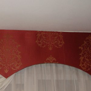 Жорсткий ламбрекен Lumelle Damask  2м Теракотовий (140_4ж)