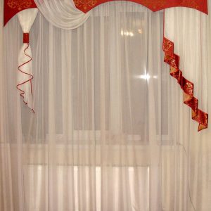 Жорсткий ламбрекен Lumelle Damask  2м Теракотовий (140_4ж)