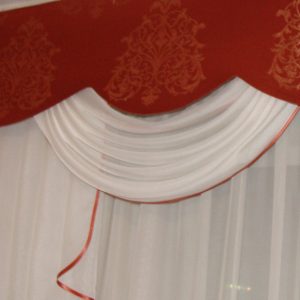 Жорсткий ламбрекен Lumelle Damask  250см Теракотовий (140_5ж)