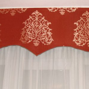 Жорсткий ламбрекен Lumelle Damask  250см Теракотовий (140_5ж)