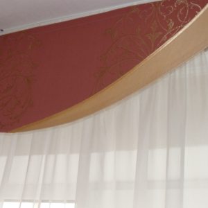 Жорсткий ламбрекен зі шторою Lumelle Damask  250см Рожевий (140_6ж)