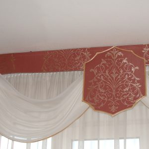 Жорсткий ламбрекен Lumelle Damask 250см рожевий (141_1ж)