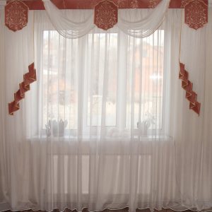 Жорсткий ламбрекен Lumelle Damask 250см рожевий (141_1ж)