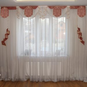 Жорсткий ламбрекен Lumelle Damask 3м рожевий (141_2ж)