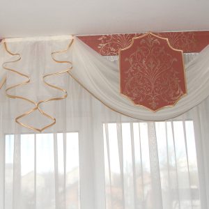Жорсткий ламбрекен Lumelle Damask 3м рожевий (141_2ж)