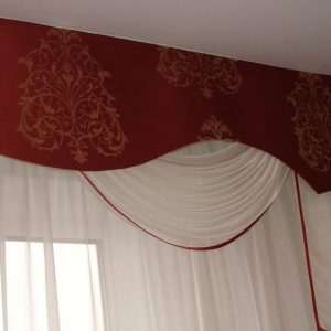 Жорсткий ламбрекен Lumelle Damask 3м Теракотовий (142_4ж)