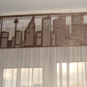 Жорсткий ламбрекен Lumelle City на карниз 250см шоколадний (140_3л)