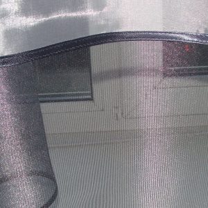 Комплект тюль до підвіконня Lumelle Ажур карниз 200см білий з сірим (75_4к)