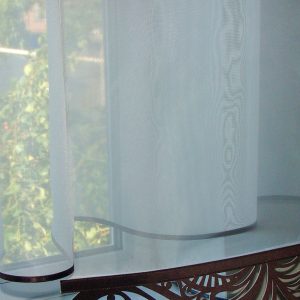 Комплект гардин до підвіконня та жорсткий ламбрекен Lumelle Style 200см молочний з венге (79_2к)