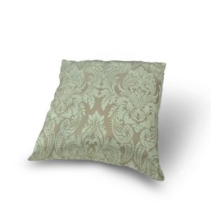 Подушка декоративна Lumelle Damask 50х50см, бежева з молочним орнаментом (п_0828)