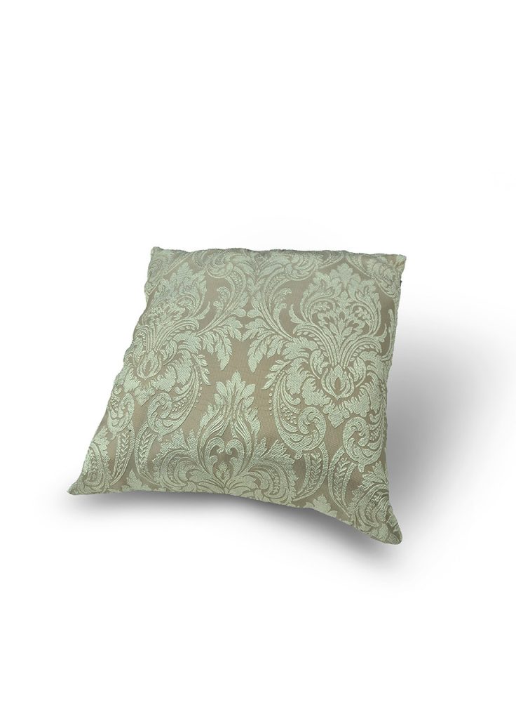 Подушка декоративна Lumelle Damask 50х50см, бежева з молочним орнаментом (п_0828)