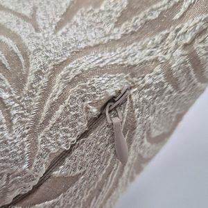 Подушка декоративна Lumelle Damask 50х50см, бежева з молочним орнаментом (п_0828)