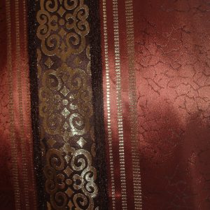 Комплект панельних штор і ламбрекен Lumelle Ornament карниз 300см коричневий із золотистим (20_3т)