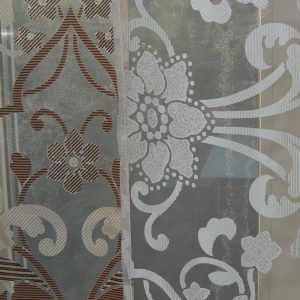 Комплект панельних штор і тюль Lumelle 7шт карниз 250см оливкові (21_3т)