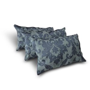 Комплект декоративних подушок Lumelle Damask 47х27см 3шт  смарагдовий і оливковий (п_0831)