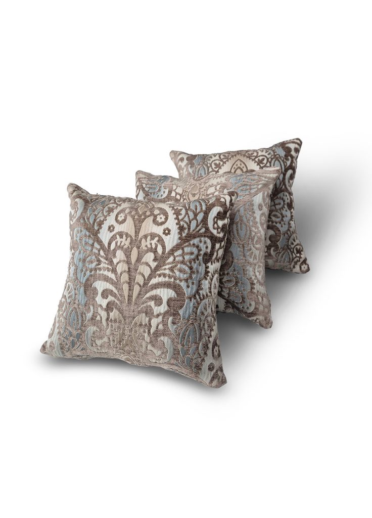 Комплект декоративних подушок Lumelle Damask 32х32см 3шт   бежевий (п_0833)