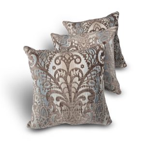 Комплект декоративних подушок Lumelle Damask 32х32см 3шт   бежевий (п_0833)