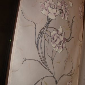 Комплект панельних фіранок Lumelle Flowers карниз 240см рожевий (23п)