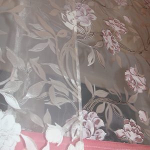 Комплект панельних фіранок Lumelle Flowers карниз 240см рожевий (23п)