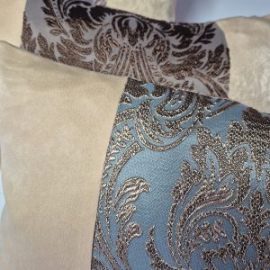 Комплект декоративних подушок Lumelle Damask 44х25см 3шт різнокольорові з пісочним (п_0839)