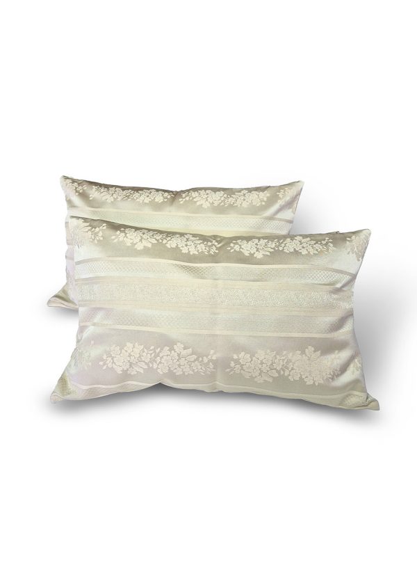 Комплект декоративних подушок Lumelle Clasic Flowers  52х32см 2шт солом’яний (п_0846)