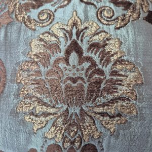 Комплект декоративних подушок Lumelle Damask 32х32см 3шт коричневий з бірюзовим (п_0849)
