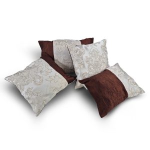 Комплект декоративних подушок Lumelle Damask 4 шт, молочно-коричневий (п_0865)