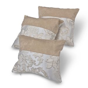 Комплект декоративних подушок Lumelle Damask  33х30см 2шт, 29х23см 1шт   бежеві з золотом  (п_0869)