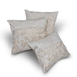 Комплект декоративних подушок Lumelle Damask  33х30см 2шт, 29х23см 1шт   бежеві з золотом  (п_0869)