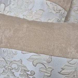 Комплект декоративних подушок Lumelle Damask  33х30см 2шт, 29х23см 1шт   бежеві з золотом  (п_0869)