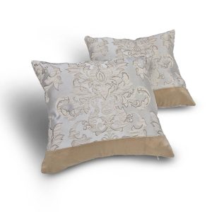 Комплект декоративних подушок Lumelle Damask  40х35см 2шт  бежеві з пісочним (п_0871)