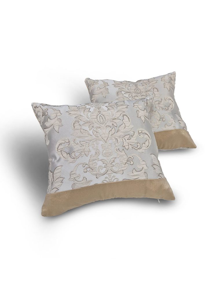 Комплект декоративних подушок Lumelle Damask  40х35см 2шт  бежеві з пісочним (п_0871)