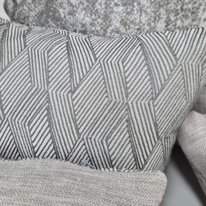 Комплект декоративних подушок Lumelle Geometric 40х40см 1шт, 45х27см 2шт, 30х27см 1шт, 26х22см 1шт сірий з бежевим (п_0875)