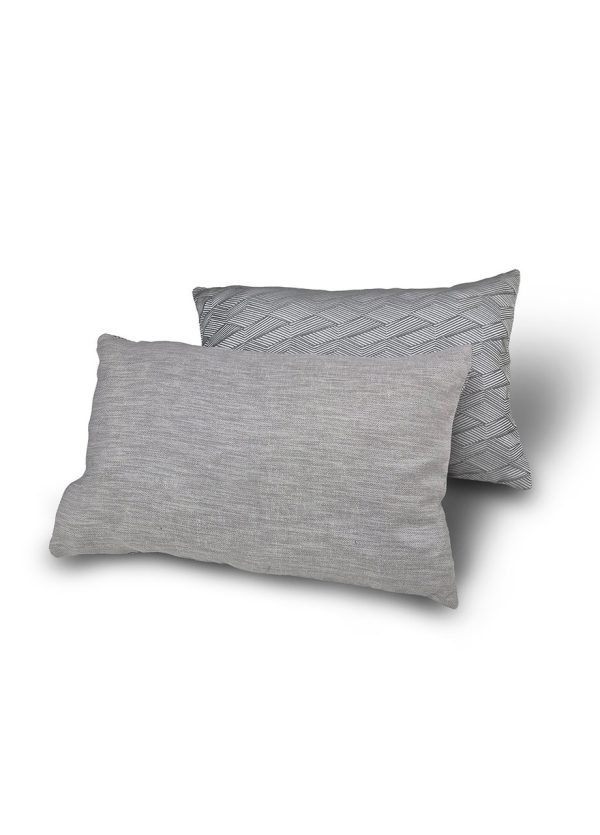 Комплект декоративних подушок Lumelle Geometric 50х31см 2шт, сірий з бежевим (п_0876)