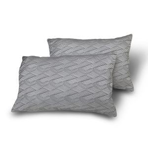 Комплект декоративних подушок Lumelle Geometric 50х31см 2шт, сірий з бежевим (п_0876)